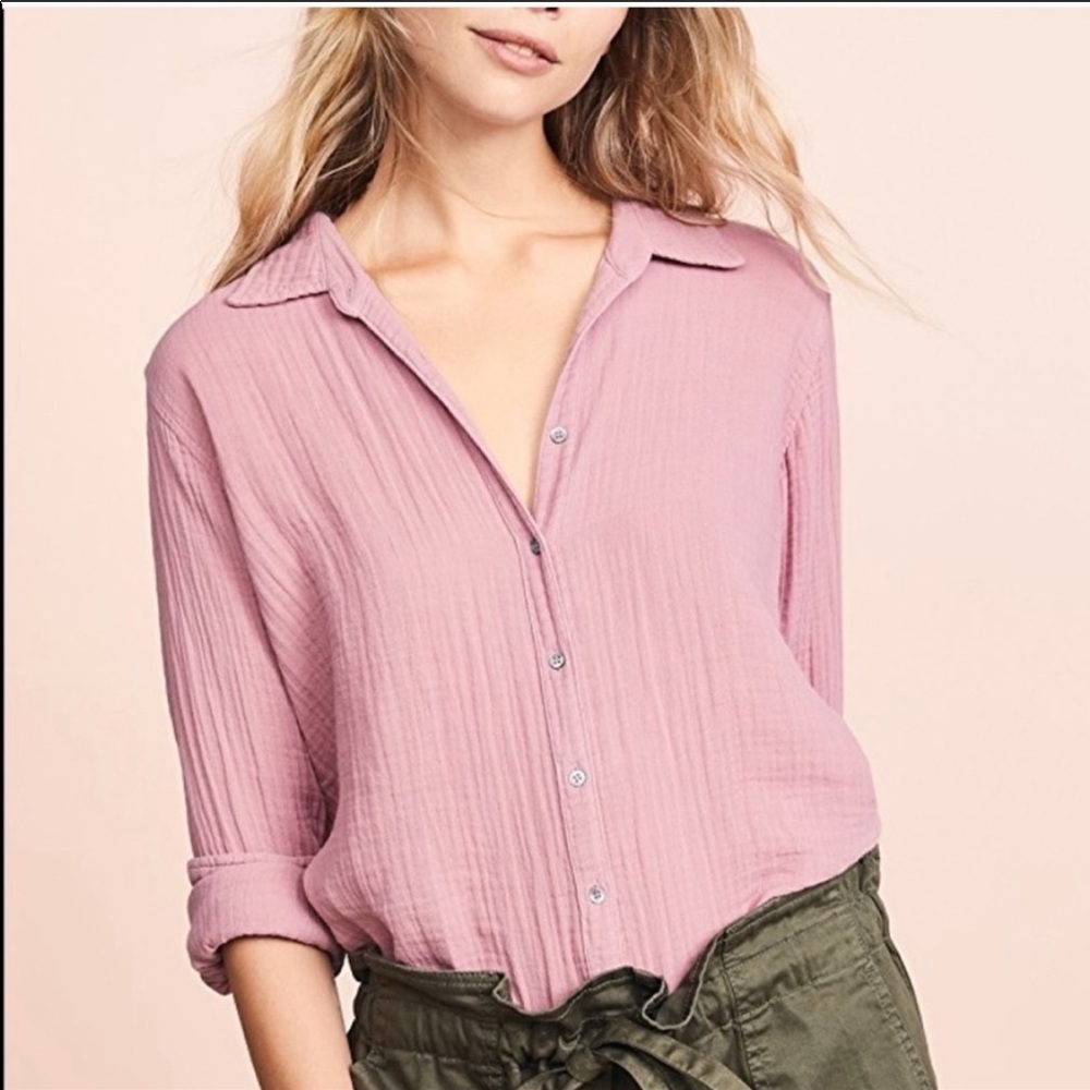 Xirena Gauze Scout Shirt in Dusty Rose 💗